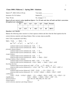 Solutions A - U of L Class Index