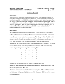 IB 200A - Integrative Biology - University of California, Berkeley