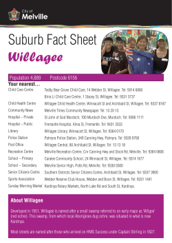 Suburb Fact Sheet Willagee