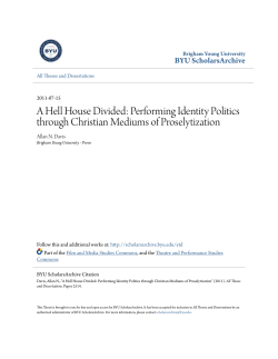 A Hell House Divided: Performing Identity Politics through Christian