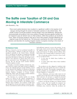 The Battle Over Taxation of Oil and Gas Moving in Interstate