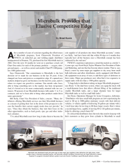 Microbulk Provides that Elusive Competitive Edge