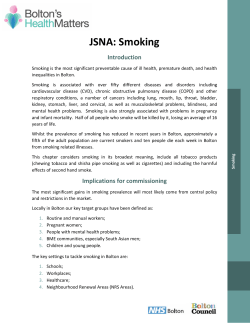 JSNA Chapter - Smoking