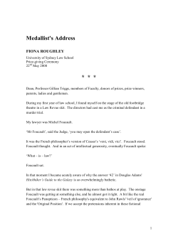 Medallist`s Address - The University of Sydney