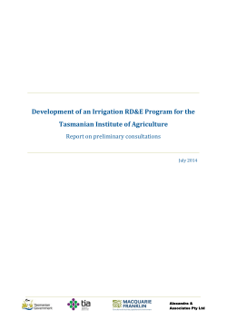 Summary of Consultations