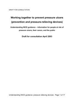 Pressure relieving devices: Information for the public - 2nd