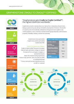 GRAPHENSTONE CRADLE TO CRADLETM CERTIFIED