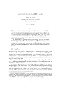 Action Models in Inquisitive Logic