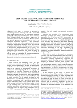 open-source excel tools for statistical