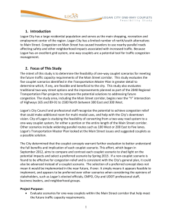 Draft Logan Couplet Executive Summary