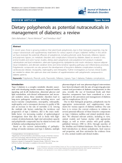 Dietary polyphenols as potential nutraceuticals in management of