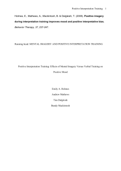 Experiment 1 - Cognition and Brain Sciences Unit