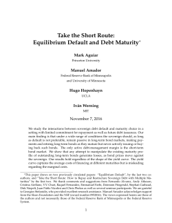 Take the Short Route: Equilibrium Default and Debt Maturity