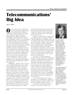 Telecommunications` Big Idea
