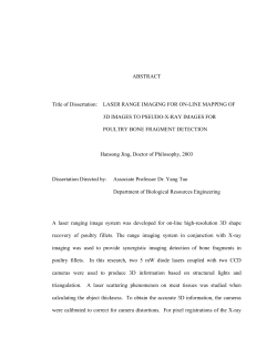 ABSTRACT Title of Dissertation: LASER RANGE IMAGING FOR ON
