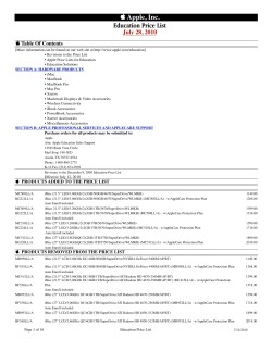 07282010 Education Price List