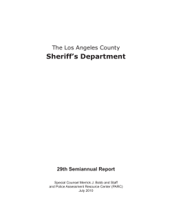 29th Semiannual Report - Civil Rights Litigation Clearinghouse