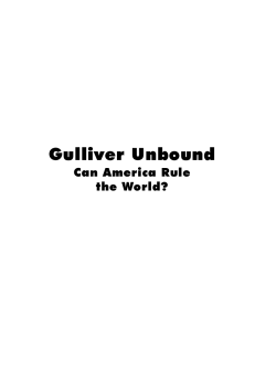Gulliver Unbound - The Centre for Independent Studies