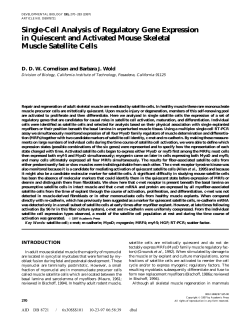 Single-Cell Analysis of Regulatory Gene Expression in Quiescent