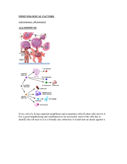 immunological factors - rea maternity hospital