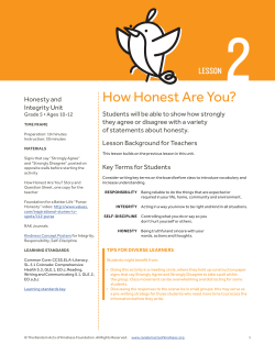How Honest Are You?