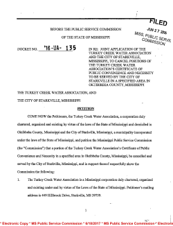 cokkissi - Mississippi Public Service Commission
