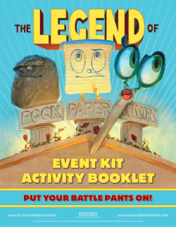 event kit activity booklet