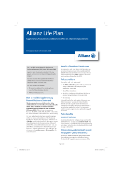 SPDS - Allianz Workplace Benefits