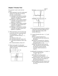 Chapter 1 Practice Test with Answers