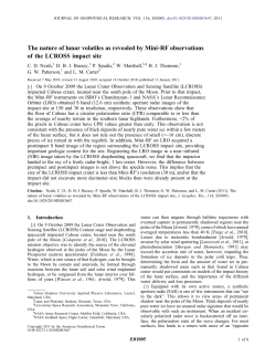 The nature of lunar volatiles as revealed by MiniRF observations of