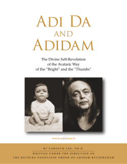 Adi Da and Adidam