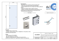 Specifications: - showerdoor, 6mm transparent tempered