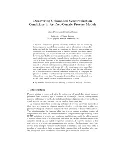 Discovering Unbounded Synchronization Conditions in Artifact