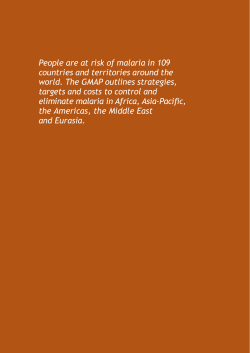 People are at risk of malaria in 109 countries and territories around