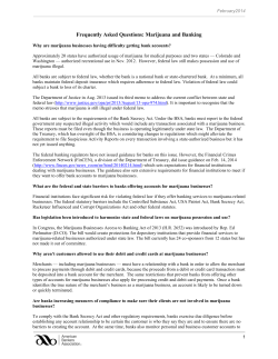 Marijuana and Banking - American Bankers Association