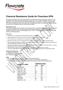 Chemical Resistance Guide for Flowchem EPN