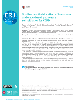 Smallest worthwhile effect of land-based and water