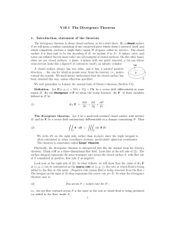 The Divergence Theorem