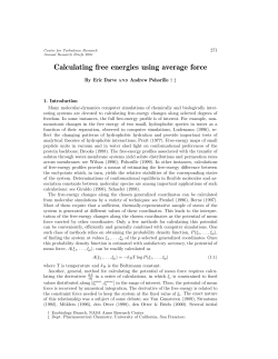 Calculating free energies using average force