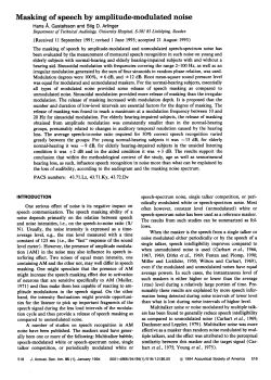 Masking of Speech by Amplitude-modulated Noise