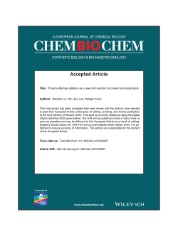 Phospha-Michael addition as a new click reaction for protein