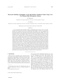 Mesoscale Modeling of Springtime Arctic Mixed-Phase