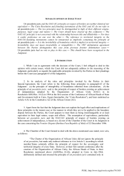 "Separate Opinion of Judge Yusuf [ [...]"  - ICC