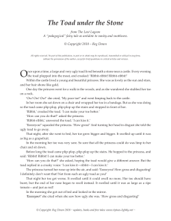 The Toad under the Stone