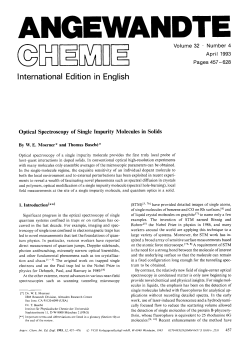 Optical Spectroscopy of Single Impurity Molecules in Solids