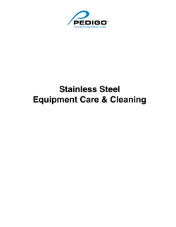 Stainless Steel Care Instructions