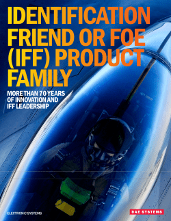 Identification Friend or Foe (IFF) Product familty