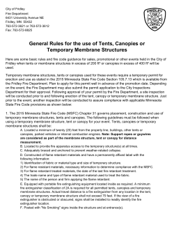 Tent, Canopy, Membrane Structure Handout