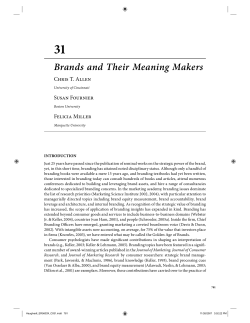 Brands and Their Meaning Makers