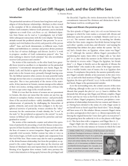 Cast Out and Cast Off: Hagar, Leah, and the God Who Sees